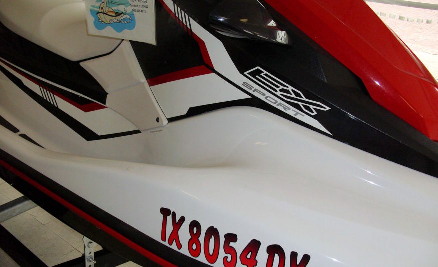 2018 Yamaha Wave Runner EX Sport PWC Jet Ski Red-Blk-Wht - Fred Pilkilton Motors in Denison Texas